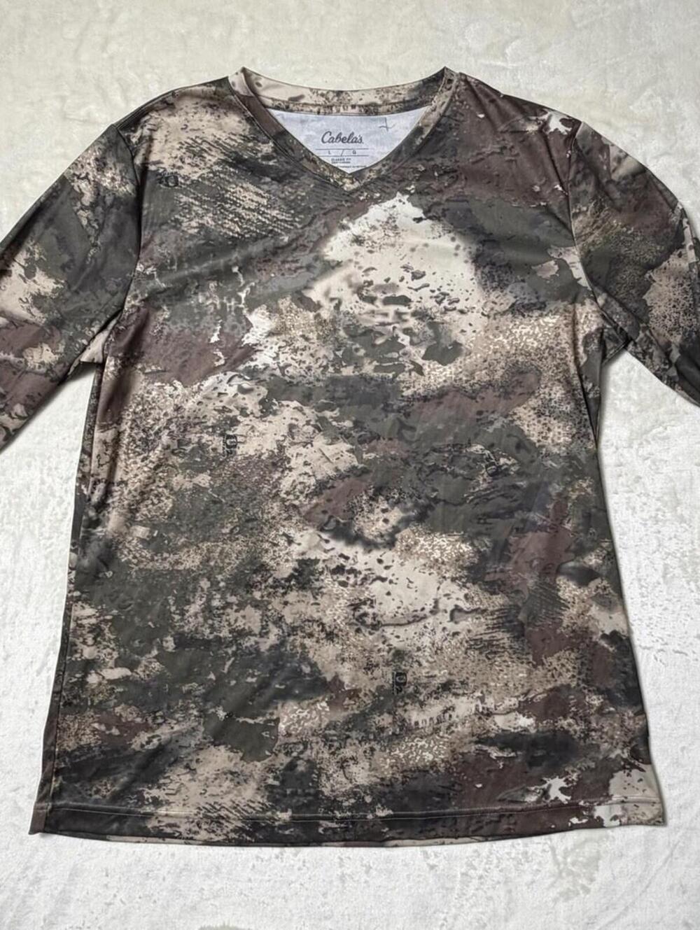 Cabela's O2 Octane Camo Long Sleeve Shirt Women's Large Hunting Performance